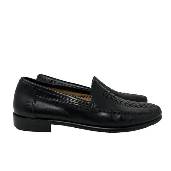 Rangoni Black Leather Slip on Loafer Shoes US Size 8.5 - Picture 1 of 15